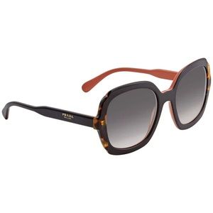Prada Silver Mirror Square Sunglasses